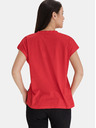 Sam 73 Rotes bedrucktes T-Shirt für Frauen SAM 73