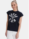 Sam 73 Dunkelblaues bedrucktes T-Shirt für Frauen SAM 73