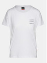 Sam 73 Weißes bedrucktes Damen-T-Shirt SAM 73