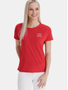 Sam 73 Rotes bedrucktes T-Shirt für Frauen SAM 73