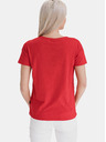 Sam 73 Rotes bedrucktes T-Shirt für Frauen SAM 73