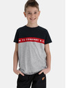 Sam 73 Graues und blaues Jungen-T-Shirt mit SAM 73