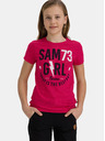 Sam 73 Rosa Mädchen T-Shirt mit Aufdruck SAM 73