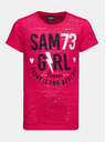 Sam 73 Rosa Mädchen T-Shirt mit Aufdruck SAM 73