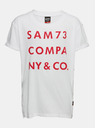 Sam 73 Weißes Mädchen-T-Shirt mit SAM 73-Aufdruck