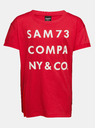 Sam 73 Rotes bedrucktes Mädchen-T-Shirt SAM 73