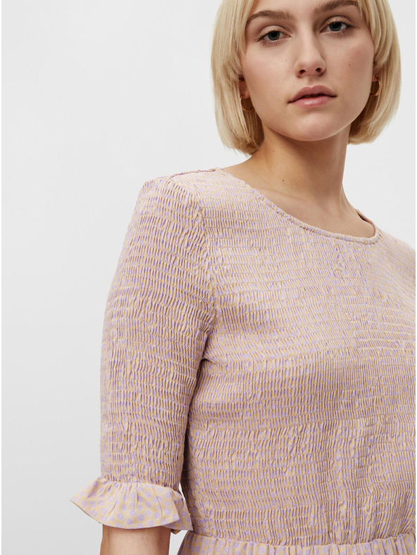 Pieces Hellrosa geblümtes Kleid Pieces Laoise