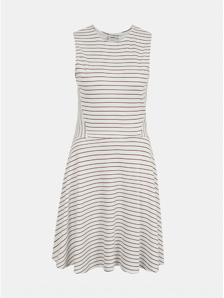 ONLY Weiß gestreiftes Kleid ONLY Felia