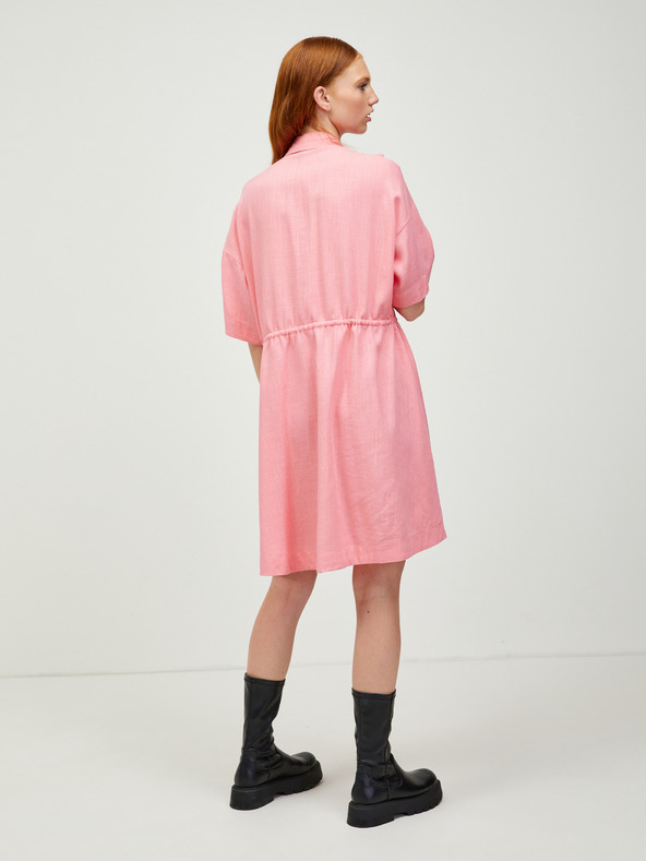 Vero Moda Rosa Hemdblusenkleid mit Leinen VERO MODA Haf