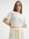 Vero Moda Cremefarbener Damen-Midirock VERO MODA Hajija