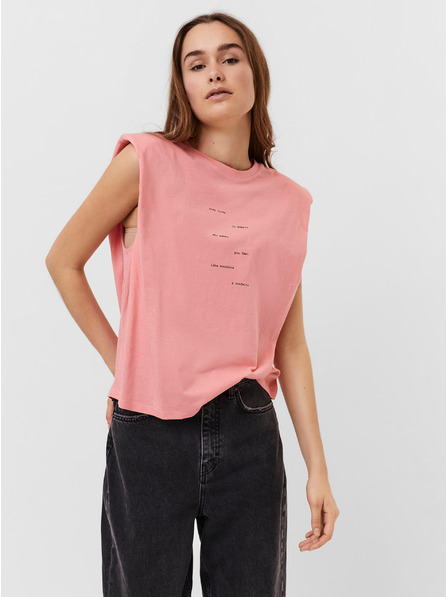 Vero Moda Rosa T-Shirt mit VERO MODA Hollie