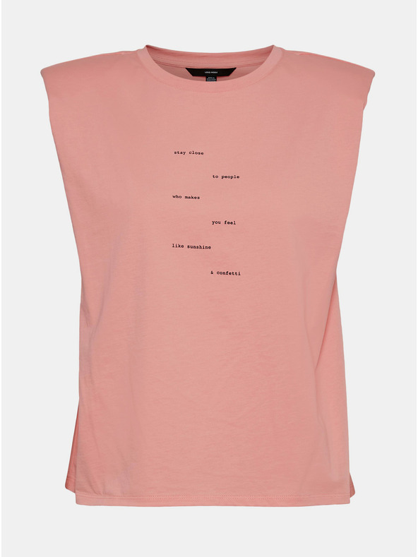 Vero Moda Rosa T-Shirt mit VERO MODA Hollie