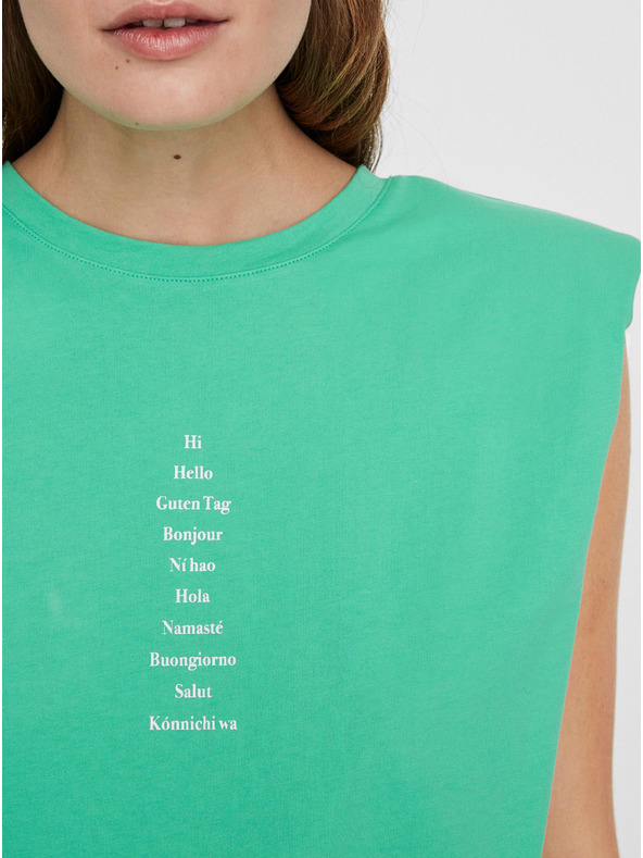 Vero Moda Hellgrünes T-Shirt mit VERO MODA Hollie