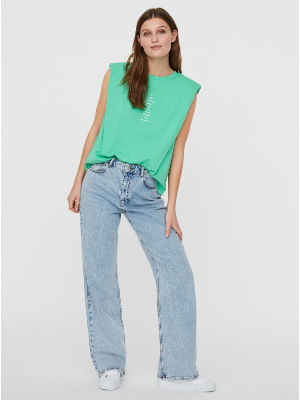 Vero Moda Hellgrünes T-Shirt mit VERO MODA Hollie