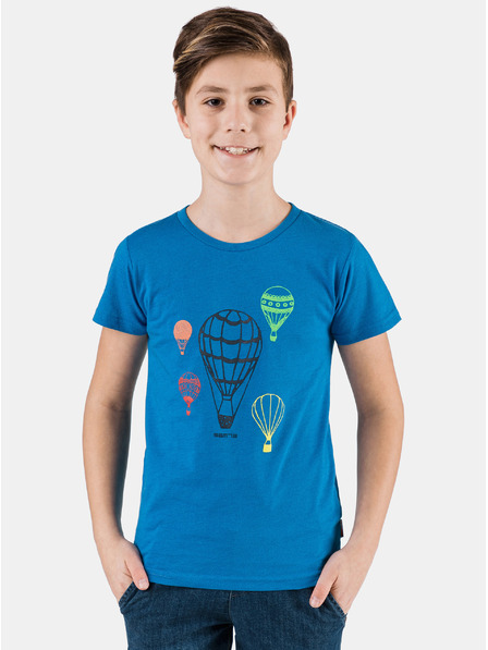 Sam 73 Blaues Jungen-T-Shirt mit SAM 73-Aufdruck