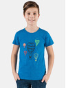 Sam 73 Blaues Jungen-T-Shirt mit SAM 73-Aufdruck