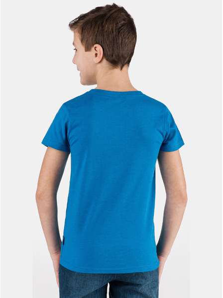Sam 73 Blaues Jungen-T-Shirt mit SAM 73-Aufdruck