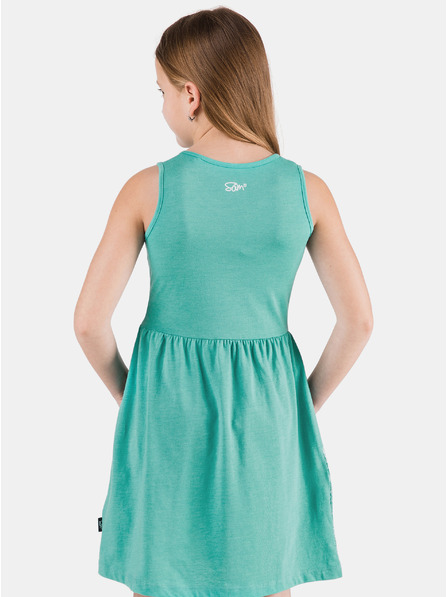 Sam 73 Grünes geblümtes Kleid für Mädchen SAM 73