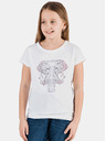 Sam 73 Weißes Mädchen-T-Shirt mit SAM 73-Aufdruck