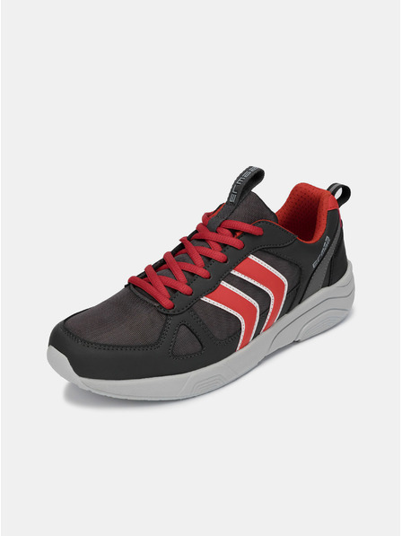 Sam 73 Rote und graue Herren-Turnschuhe SAM 73