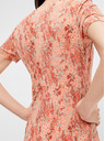 Pieces Orangefarbenes geblümtes Kleid Pieces Emanuelle