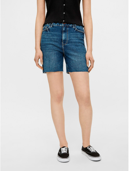 Pieces Blaue Jeansshorts Pieces Lisa