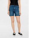 Pieces Blaue Jeansshorts Pieces Lisa