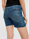 Pieces Blaue Jeansshorts Pieces Lisa