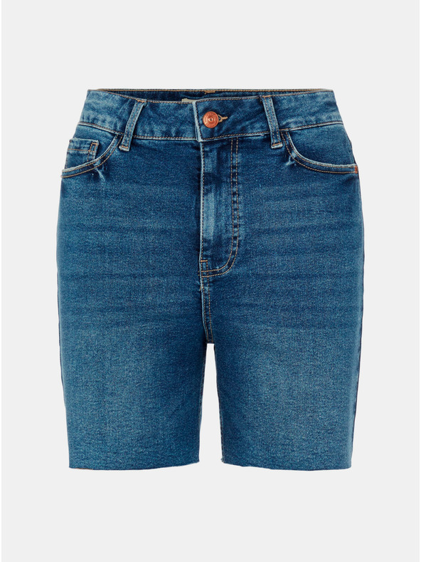 Pieces Blaue Jeansshorts Pieces Lisa