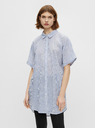 Pieces Hellblaues langgestreiftes Hemd Pieces Terra