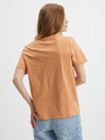 Pieces Orangefarbenes bedrucktes Hemd Pieces Tamaris