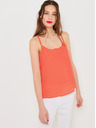 CAMAIEU Orangefarbenes Oberteil mit Spitze CAMAIEU