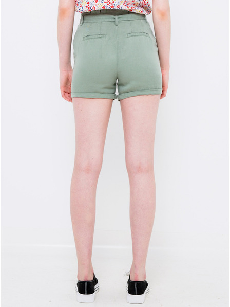 CAMAIEU Grüne Leinenshorts CAMAIEU