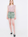 CAMAIEU Grüne Leinenshorts CAMAIEU