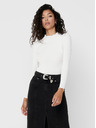 ONLY Cremefarbenes Basic-T-Shirt ONLY Emma