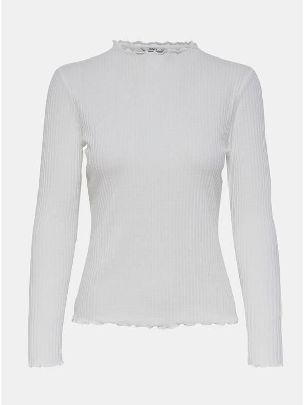 ONLY Cremefarbenes Basic-T-Shirt ONLY Emma