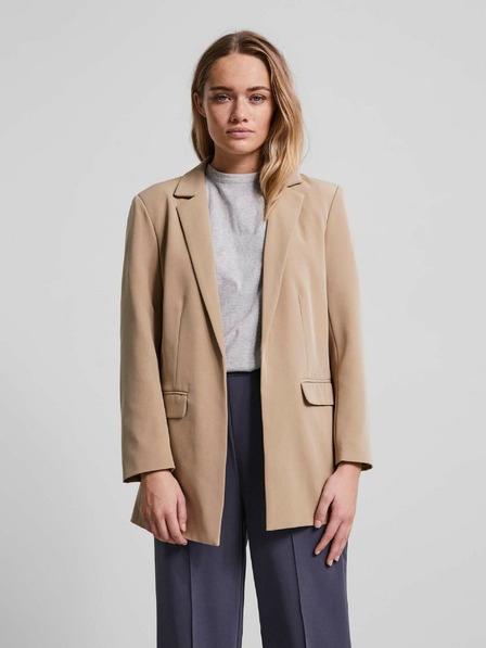 Pieces Beigefarbener Blazer Pieces Bossy