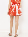 CAMAIEU Weiße und rote Batikshorts CAMAIEU