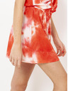 CAMAIEU Weiße und rote Batikshorts CAMAIEU