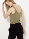 CAMAIEU Khakifarbenes Tanktop CAMAIEU