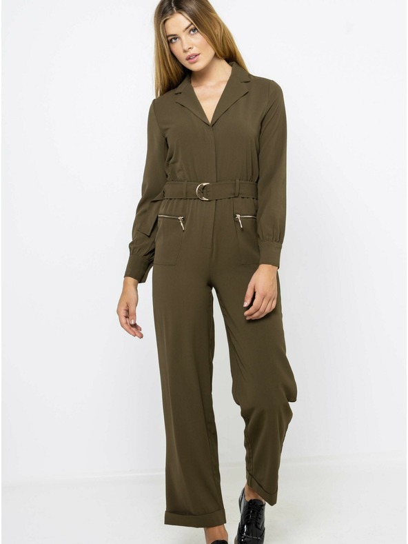 CAMAIEU Khaki Overall CAMAIEU