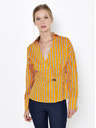CAMAIEU Orange gestreifte Bluse CAMAIEU