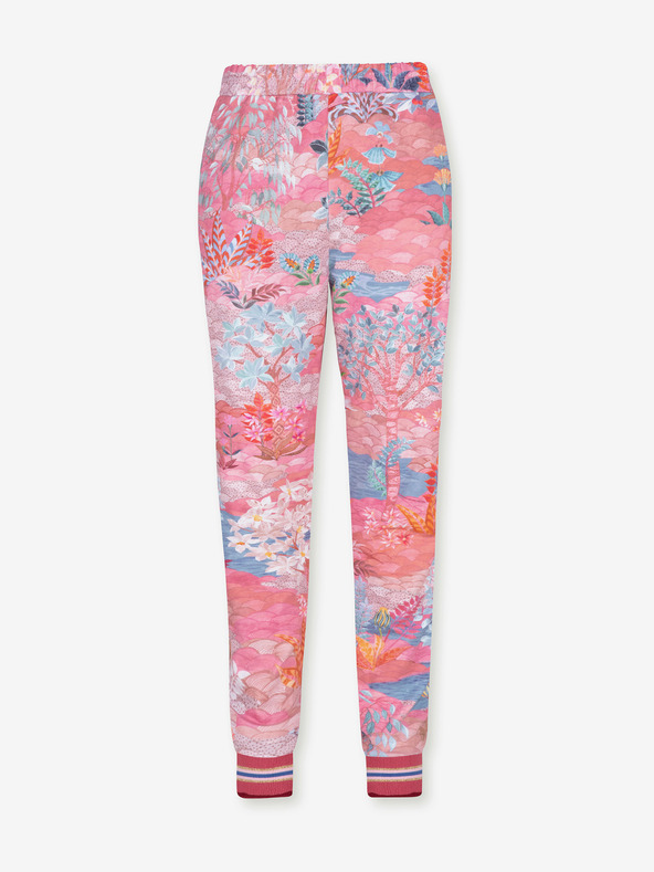 PiP studio Pinke gemusterte Damen-Sweatpants PiP Studio Pip Garden Big