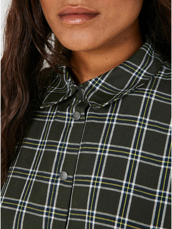 Noisy May Khaki kariertes Hemdkleid Noisy May Erik