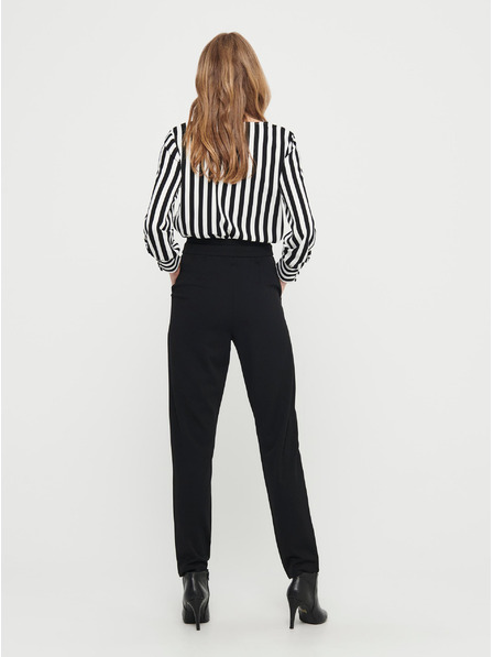 Jacqueline de Yong Schwarze JDY Tanja Hose mit Krawatte