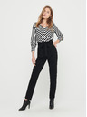 Jacqueline de Yong Schwarze JDY Tanja Hose mit Krawatte