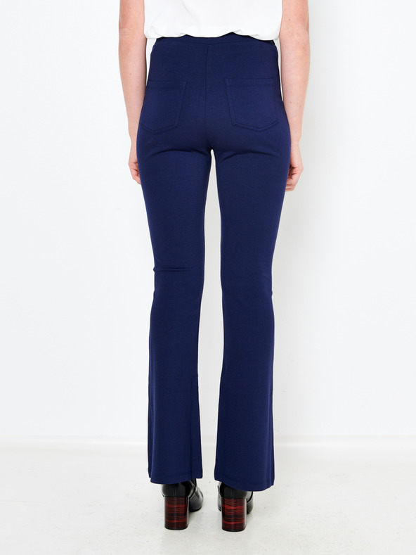 CAMAIEU Dunkelblaue hoch taillierte Bootcut-Hose CAMAIEU