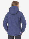 Sam 73 Rosa und blaue Mädchen-Winterjacke mit Kapuze SAM 73 Giselle