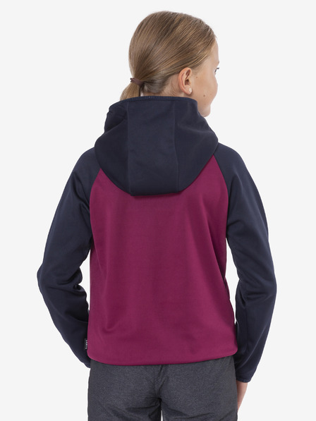 Sam 73 Blau und rosa bedruckter Kapuzenpullover für Mädchen SAM 73 Fleur