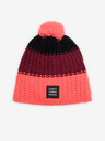 Sam 73 Burgunderrote und rosa Mädchen-Wintermütze mit Bommel Sam 73 Joy